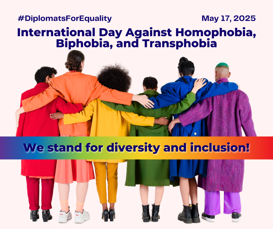 IDAHOBIT (photo credit: diplomats) Joint Statement from Ambassadors to Lithuania