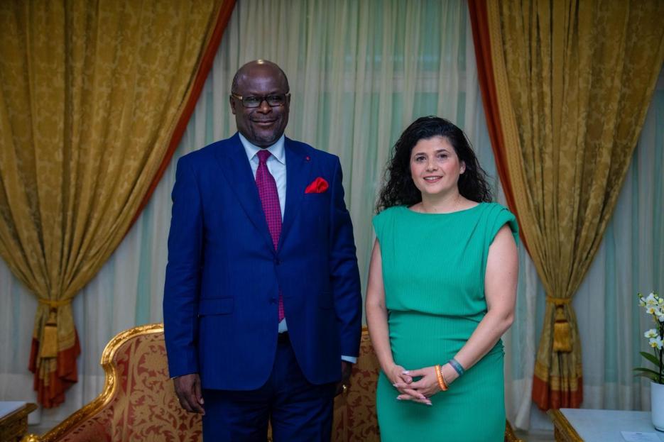 Israeli Deputy Foreign Minister Mrs. Sharren Haskel arrived on a visit to Gabon (photo credit: Israeli Embassy) Israeli Deputy Foreign Minister Mrs. Sharren Haskel arrived on a visit to Gabon