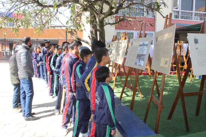 Pragya Kunja Students during the Holocaust Exhibition (photo credit: Embassy of Israel in Nepal) Pragya Kunja Students during the Holocaust Exhibition