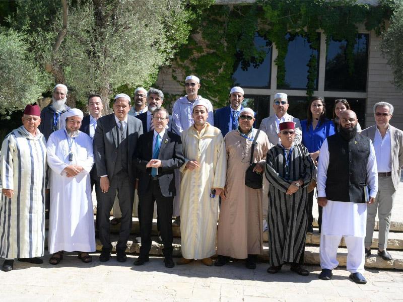 herzog-muslim-leaders (photo credit: GPO/Amos Ben Gershom) President Herzog with the delegation of Muslim leaders from across Europe