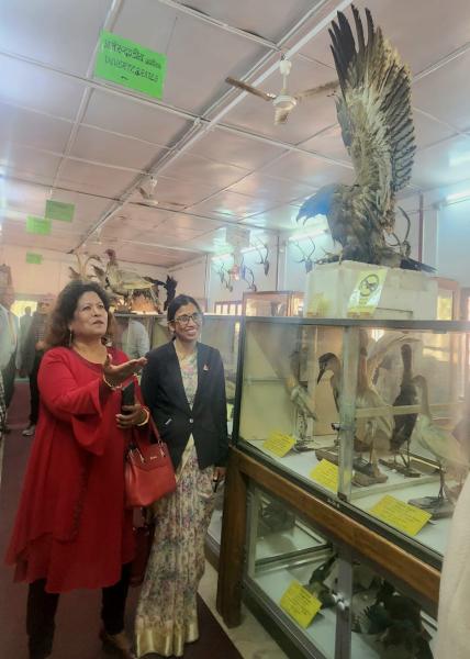 Shalom Club members visit Natural History Museum (photo credit: Embassy of Israel in Kathmandu) Shalom Club members visit Natural History Museum