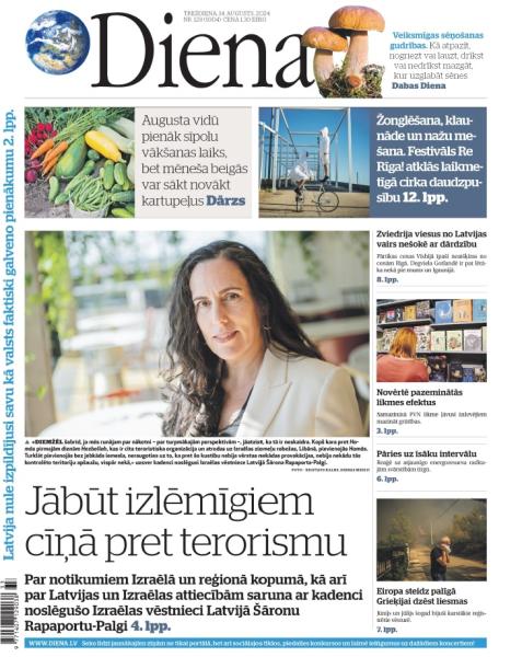diena (photo credit: Laikraksts Diena 14.08.2024) Diena