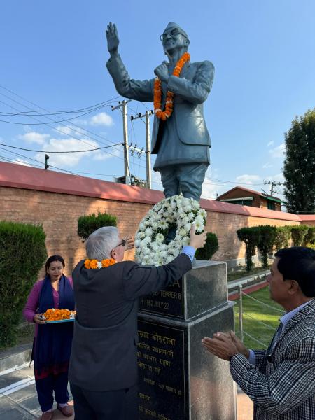 Israeli Ambassador Pays Tribute to B.P. Koirala 