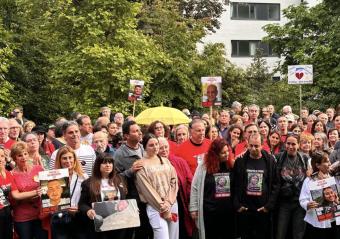 Families of the hostages in Brussels