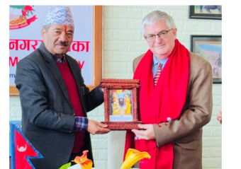 Ambassador Bass Met with Mayor of Dakshinkali Municipality