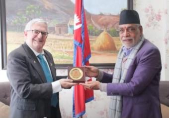 Ambassador with Hon. Minister