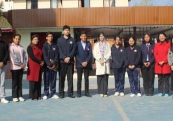 DCM Janan Bebar with teachers and students representatives