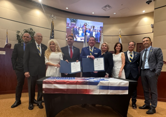 Aventura and Modi'in sister city agreement