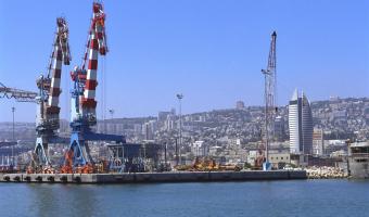 General view of Haifa Port