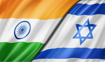 India Israel Flags 