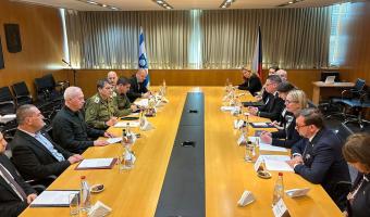 Minister of Defence Jana Cernochova in meeting with the Minister of Defence Yoav Gallant, Jerusalem