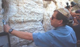 President Havel in Jerusalem.