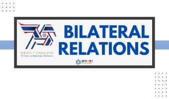 Bilateral Relations