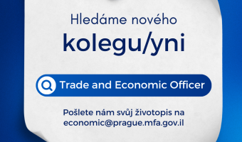 Israeli Embassy in Czechia is Hiring - Open Trade Officer Position