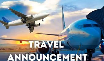 Travel announcement