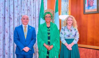 Ambassador Freeman, Nigeria First Lay and DCM Inbar Garden