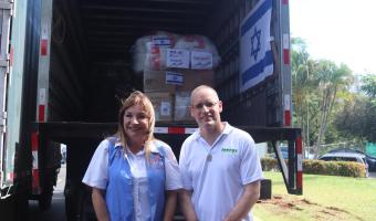 Despacho de la Primera Dama recibe apoyo de Israel y Mashav (photo credit: Embajada de Israel ) Donación a afectados por inundaciones