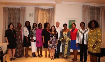 Ambassador Mehl with Members of the EWN