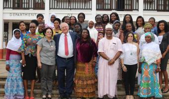 Ambassador Mehl with some of the training participants