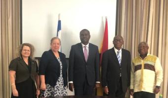 Ambassador Eynat Shlein with Officials from the Ghana Ministry of Foreign Affairs 