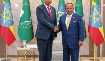 H.E. Amb. Avraham Neguise wit H.E. President Taye Atske-Selassie