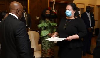 H.E. Shlomit Sufa presents her credentials to President Akufo-Addo