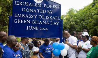 Jerusalem Forest Sign Post at the Chippa Forest Reserve 