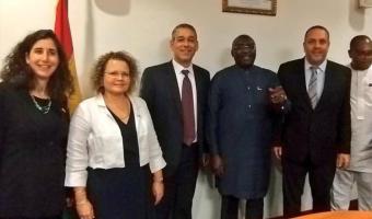 The Israeli Economic and Trade Delegation Team with Vice President Bawumia 