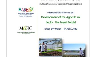 Development of the Agricultural Sector: The Israeli Model"