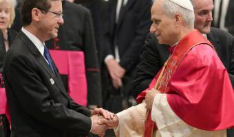 President Herzog at the inauguration of Pope Leo XIV