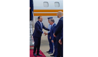 Pres Christodoulides arrives in Israel (photo credit: Embassy of Israel) Pres Christodoulides arrives in Israel