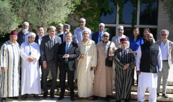 herzog-muslim-leaders (photo credit: GPO/Amos Ben Gershom) President Herzog with the delegation of Muslim leaders from across Europe