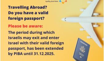 Exit and enter Israel with foreign passport