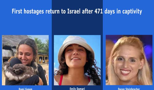 First hostages return home