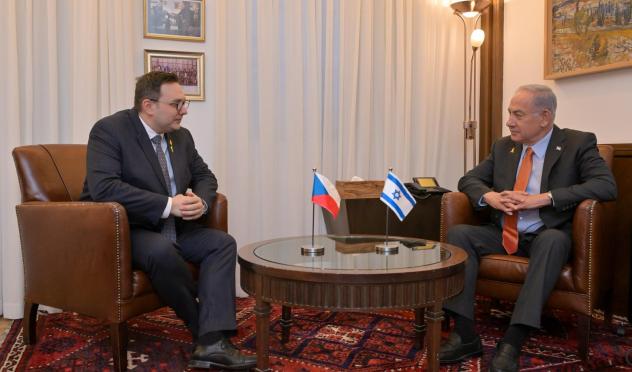 Prime Minister Benjamin Netanyahu Meets with Czech Foreign Minister Jan Lipavsky