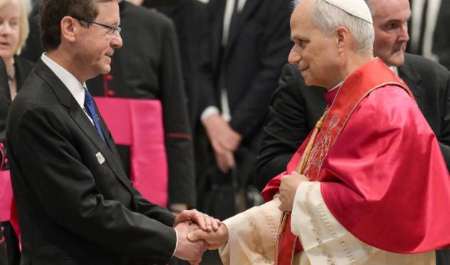 President Herzog at the inauguration of Pope Leo XIV