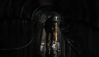 A picture taken during an escorted tour in Gaza in February showing a tunnel that the Israeli military said was built by Hamas and ran beneath an UNRWA school, eventually leading to a communication hub under UNRWA’s Gaza headquarters.